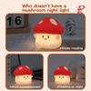 Gaoillneunji Mushroom Silicone Night Light for Kids - Squishy LED