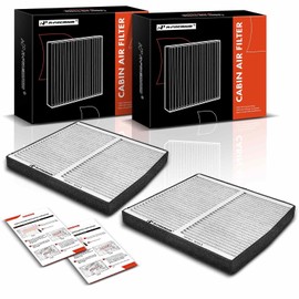 A-Premium - Filtro de aire de cabina de 2 piezas con carbón activado compatible con Volvo XC90 2003-2014, S60 2001-2009, XC70 2003-2007, S80 1999-2006, C70 2001-2004, V70 2 2 01-2 007, Reemplazo#