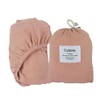 Cubble 100% Organic Cotton Fitted Cot Sheet with Storage Bag