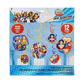 DC SuperHero Girl Value Pack Foil Swirl Decorations