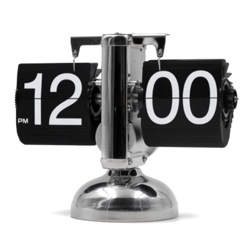 Digital Flip Down Clock Retro Minimalist Single Foot Mechanical Auto