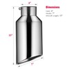 Upower 4 Inch Inlet Exhaust Tip, 4" Inlet 7" Outlet