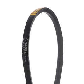 sourcing map A-1400 V-Belt Drive Belt 1400 mm Inner Circumference Rubber for Power Transmission