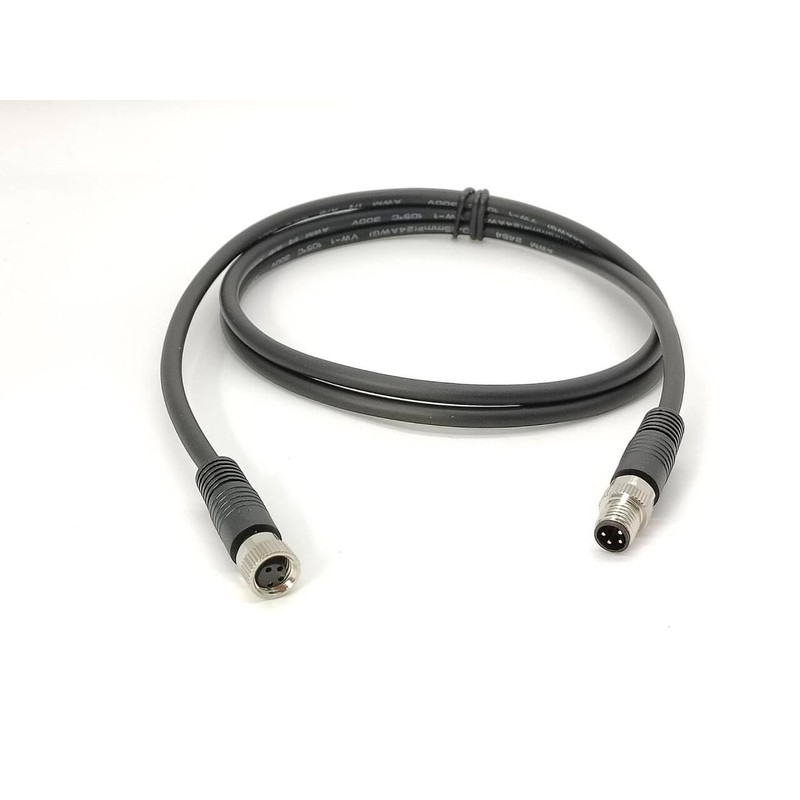 M8 4 Pin Serial Cable Connector Female to Male Plug