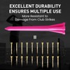 AMRTA Pink Plastic Golf Tees 250 or 500 Pack, Durable