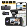 Cámara Redtiger A6 para Auto 4K Triple Cámara Wifi Pantalla