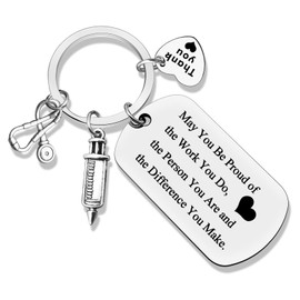 Jielahua Thank You Gifts for Nurse Nurse Key ring Gifts for Women Men Nurse Graduation Gift Nurse Gift Nurse Appreciation Gift Nurses Week Day Gift Nursing School Students RN Practitioner Gift