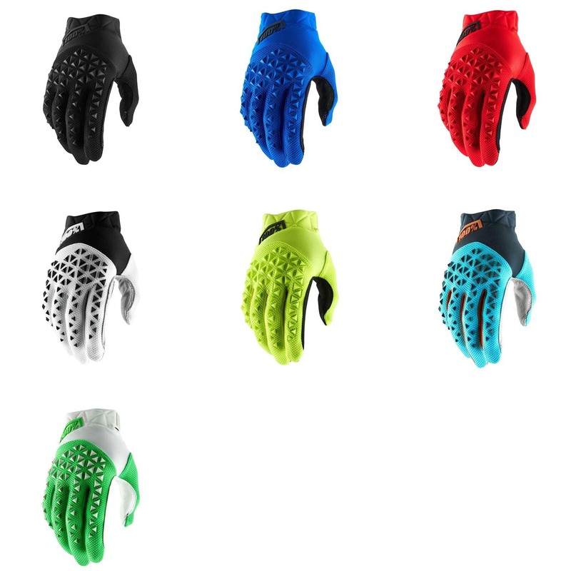 100% Men's AIRMATIC Glove, Red/Black, SM