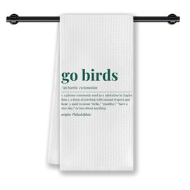 CosxHabitat Go Birds Football Kitchen Dish Towels, Gifts for Football Lovers Players Boys Men Women, Sport Lover Gifts Hand Tea Towels for Bathroom Kitchen, 16x24 Inch