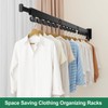 Kelisiting Wall Mount Clothes Drying Rack, Wall Mounted Drying Rack,