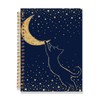 FOPENEM Cat and Moon Notebook 8.3x5.5 Inches – Starry Night
