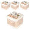 Best value for money Premium sterilized square wood cotton swabs, 300 pieces, 4 pcs / 가성비으뜸 프리미엄 멸균 사각 우드 면봉, 300개입, 4개