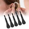 20pcs Black Handle Black Hair Sound Aid Cleaning Brush Professional