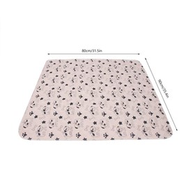 Pet Pee Pad, 3 Sizes Reusable Waterproof Puppy Dog Cat Pee Pads Bed Carpet Washable Absorbent Pet Trainging Pads Dog Urine Mat(80 * 90cm)