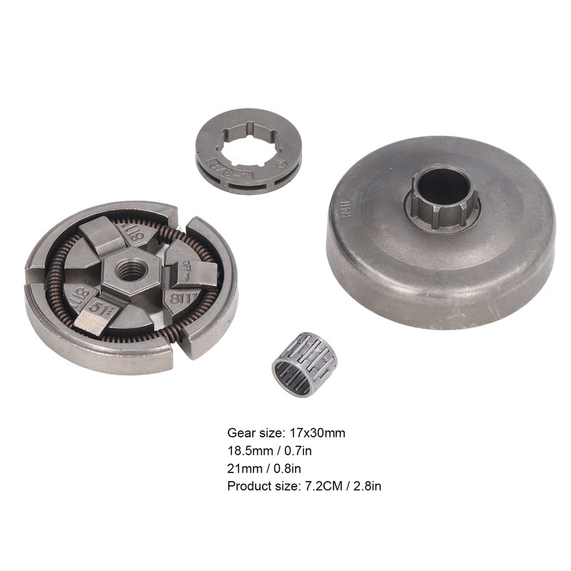 7 Teeth Clutch Drum Sprocket Bearing Kit Chainsaw Upgraded Accessories