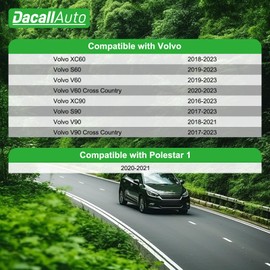 Dacall 2pcs Activated Carbon Cabin Air Filter Set for Volvo XC60 (2018-2023), XC90 (2016-2023), S90 (2017-2023), S60 V60 (2019-2023), V90 Cross Country (2017-2023); Replace CF12155, 31407748