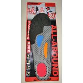 FootWedge FW-AR-S All-Round Insole, Black, 22.0 - 24.5