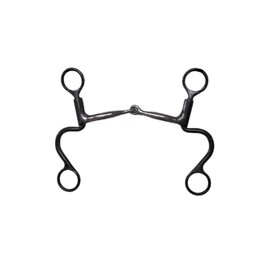 Dutton Bits 2 Piece Snaffle Smooth Bar Short Calvary Shank Equine Bit