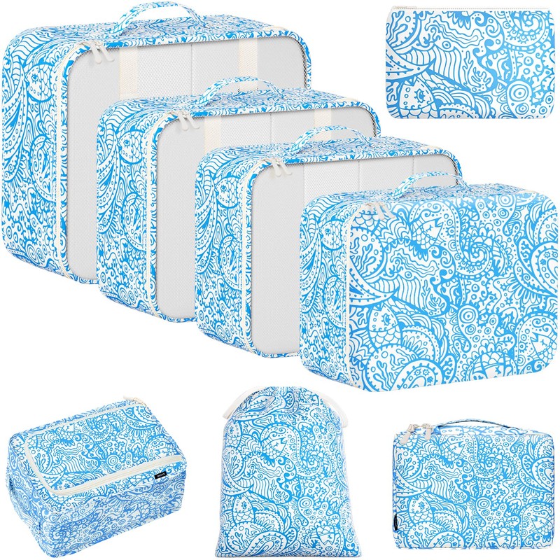 BAGAIL 8 Set Packing Cubes Luggage Packing Organizers for Travel