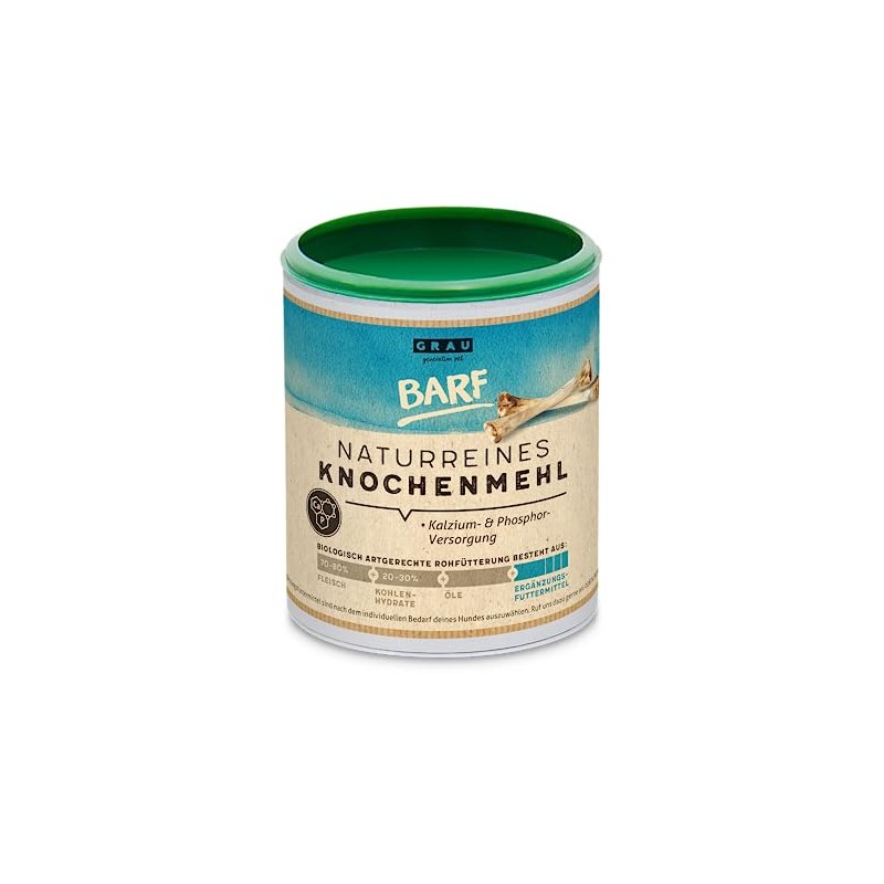 GRAU Original 100% Natural Pure Bovine Bone Meal, Natural Calcium