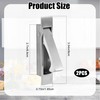 2 Pcs Pocket Door Pull Handle,Flush Mount Door Pull,Hidden Pocket