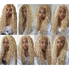 Honey Blonde Human Hair Bundles 613 Deep Wave Bundles 20 22 24 Inch Brazilian Human Hair Bundles