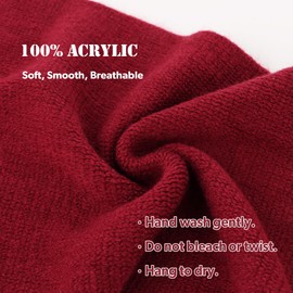 TOPTIE Winter Scarf Cashmere Warm Scarf for Men and Women, yellow