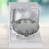 De Walden Goddaughter Gift, Engraved Silver Plated Rose Trinket Box