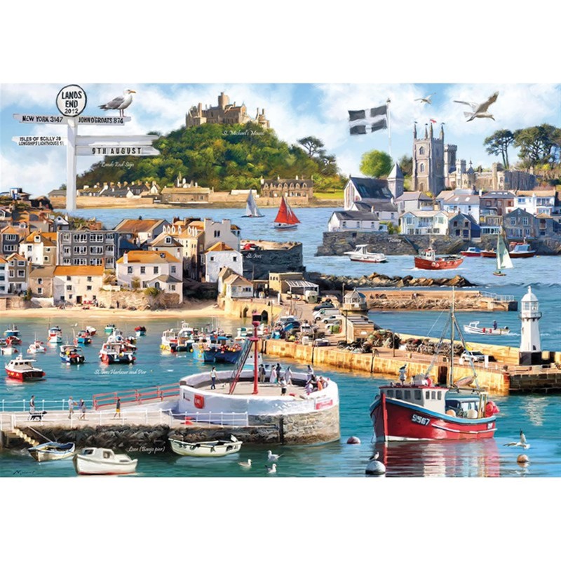 JIGSAW 1000 PIECE RECTANGULAR CORNWALL M