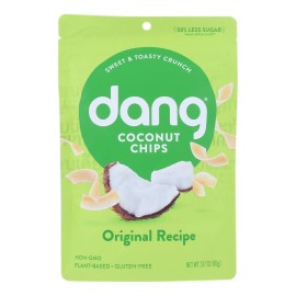 UD_Dang Toasted Coconut Chips 12-Pack 3.17 oz Original Recipe Hard Crispy Sweet Taste Vegetable Fried Dried Packaged Box Bag