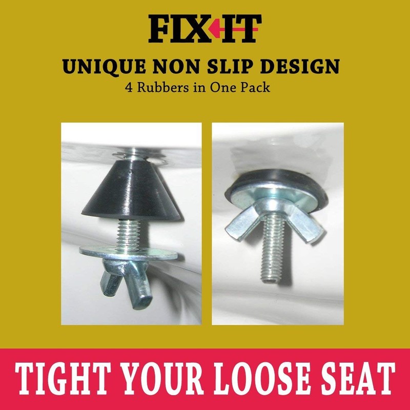 Fix It Non Slip 4X Rubbers to Secure Loose Toilet