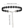 BetterJonny 43pcs Classic Stretch Colorful Choker Necklace Black Velvet Gothic