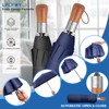 LFLFWY Compact Windproof Travel Umbrella- Large Light Automatic Open&Close Umbrellas