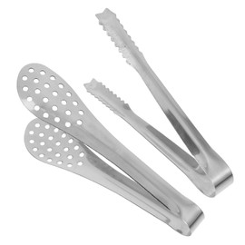Cabilock Stainless Steel Salad Tongs Serving Utensils Mini Tongs for Appetizers Buffet Sugar Cubes Set