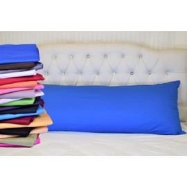 MoonRest Body Pillow Pillowcase Luxury High Thread with 5 Inch Seams -%100 Cotton - 20 x 60 Inch (Wine)