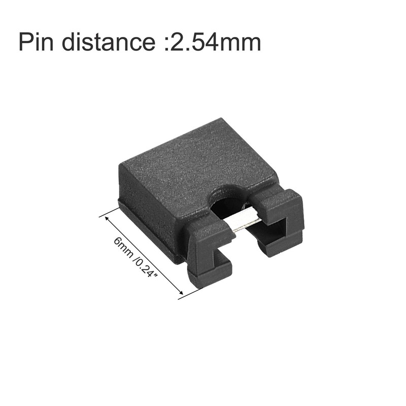 sourcing map 50pcs 2.54mm Standard Pin Header Jumper Cap Short