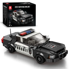 Reobrix 816 Dodge Police Car Building Blocks, 1:24 Scale Model Car Building Kit, Emergency Vehicle Building Toy for Kids and Adults, Creative Gifts for Boys, 404 PCS