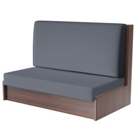 leepiya Rv Seat Covers Thickened Camper Cushion Covers with 1 Backrest Cover 1 Bench Cover Rv Dinette Seat Covers with Anti Slip Strap Machine Wash Protective Rv Cushion for Rv Car Bench Dark Gray