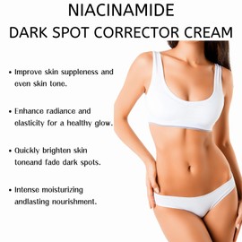 Dark Spot Corrector Cream for Face and Body, Vitamin C Dark Spot Remover, Niacinamide Dark Spot Corrector Cream, Visibly Brightening Spot Cream for Flawless Complexion, Improve Skin Quality