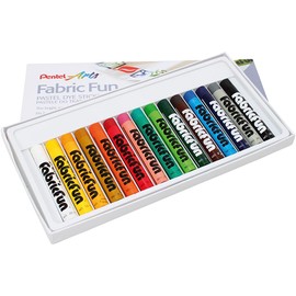 Pentel PTS15 Fabric Fun Pastel Dye Sticks - Pack of 15