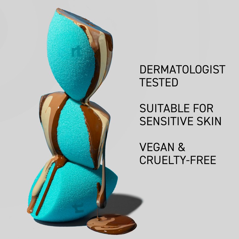 Real Techniques Miracle Airblend Foundation Sponge, Makeup Blending Sponge
