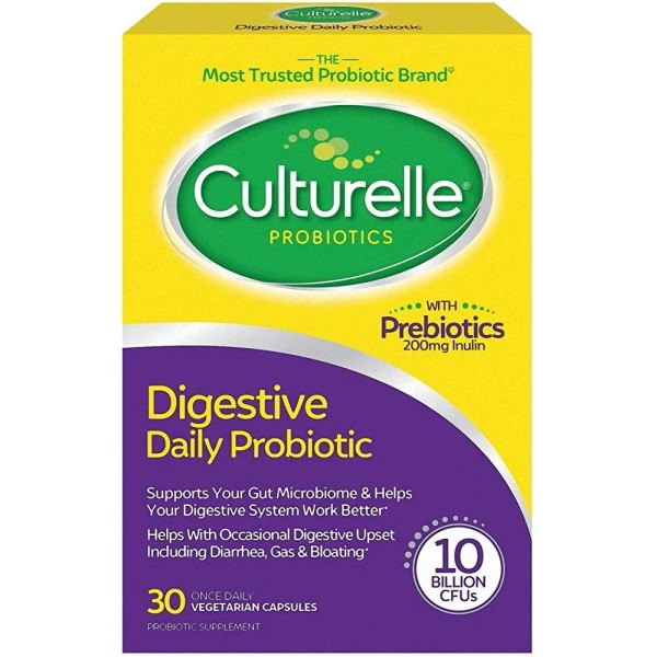 Culturelle With Probiotics 200mg 10 Billion Cfus 30 Cap