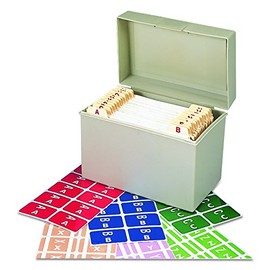 Smead AlphaZ ACCS Color-Coded Alphabetic Labels, Letters A-Z, Assorted Colors, 2200 Labels per Box (67170)