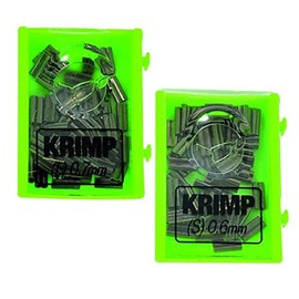 Korda Krimps 0.5mm X-Small | Double-Barrel Crimps for Fishing Tackle and Rig Tools – Pack of 50 | Perfect for Stiff Materials Like Boom, Use with Krimp Tool