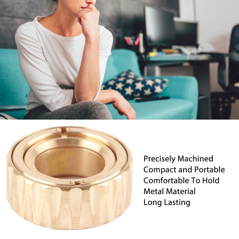 Gears Fidget Ring Anxiety Relief Rotatable Portable Metal Magnetic Adults