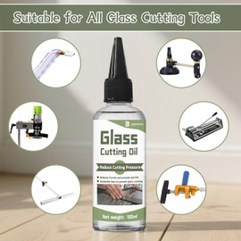 WAN2TLK Glass Cutting Oil 100ml, Suitable for All Glass Cutting Tools, Tiles and Mirrors