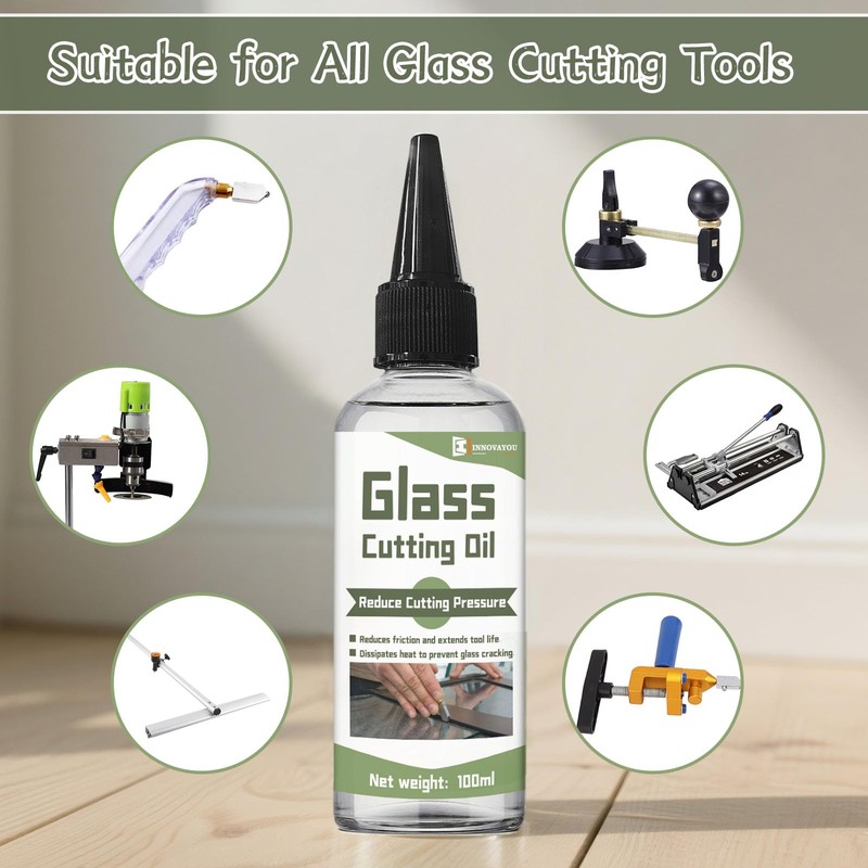 WAN2TLK Glass Cutting Oil 100ml, Suitable for All Glass Cutting