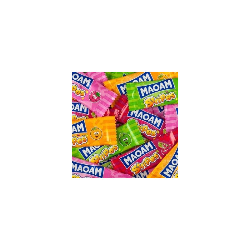 Haribo Maoam Stripes I Pack of 100 Fruit and Cola