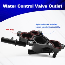 Water Control Valve Outlet Compatible with 2013-2019 Nissan Sentra, 2017-2019 Nissan Rogue Part Numbers 110603RC1A 11060-3RC1A