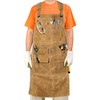MIKI WELL Men's Waxed Canvas Woodworking Apron With Pockets Heavy